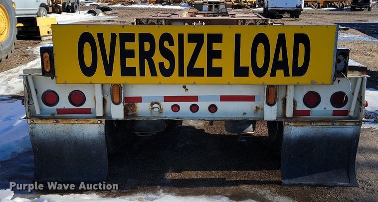 image for item LA9589 1994 Load King 503605DD lowboy equipment trailer