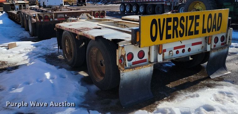 image for item LA9589 1994 Load King 503605DD lowboy equipment trailer