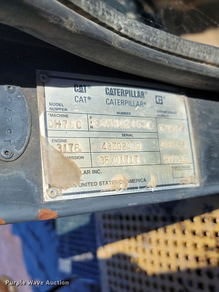 image for item LA9591 1996 Caterpillar Challenger CH75C tractor