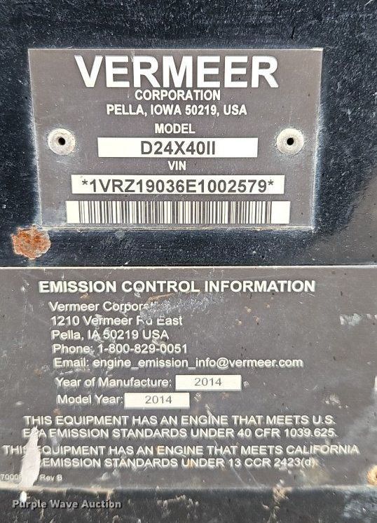 image for item LB9747 2014 Vermeer  D24X40 Series II directional boring unit