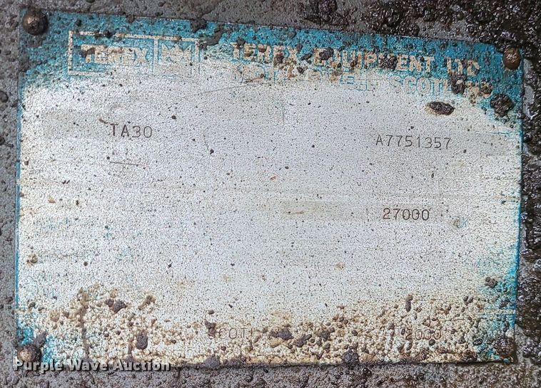 image for item LJ9497 2000 Terex TA30 haul truck