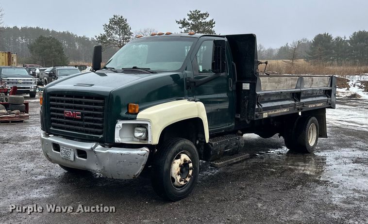 image for item LO9481 2007 GMC Kodiak dump flatbed truck