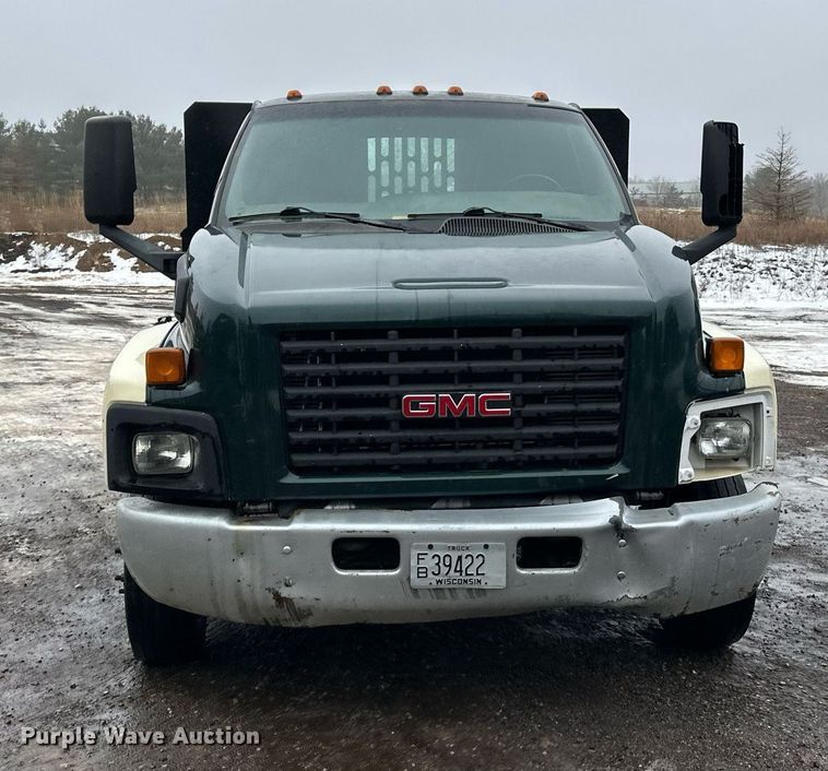 image for item LO9481 2007 GMC Kodiak dump flatbed truck