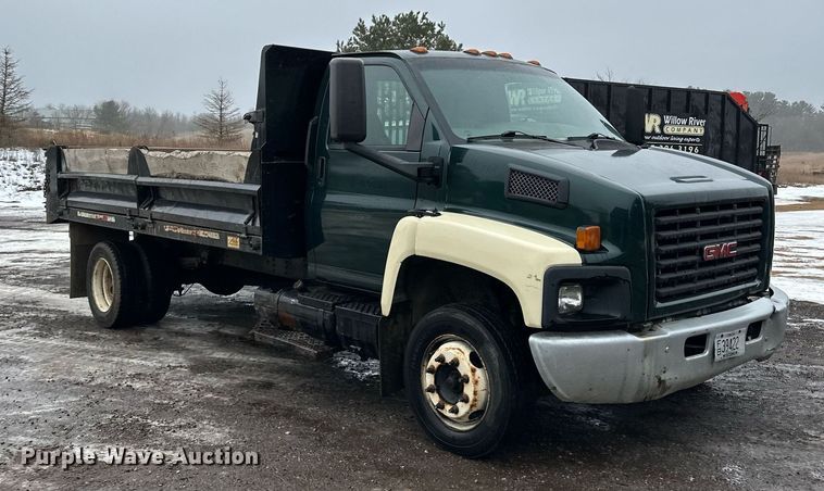 image for item LO9481 2007 GMC Kodiak dump flatbed truck