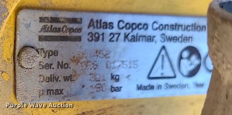 image for item MQ9599 2013 Atlas copco SB452 breaker