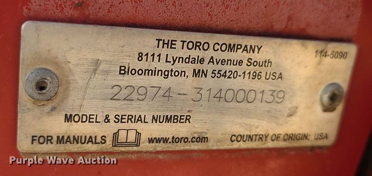 image for item MQ9603 2014 Toro TRX-26 trencher