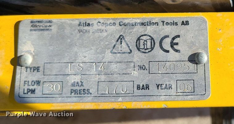 image for item MQ9608 Atlas Copco hydraulic power unit