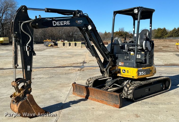 image for item NA9785 2020 John Deere 35G mini excavator