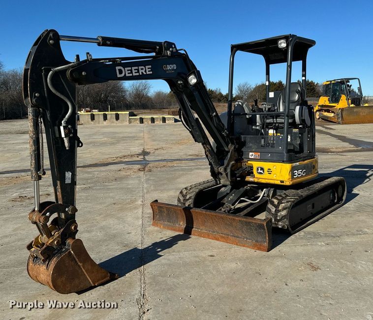image for item NA9785 2020 John Deere 35G mini excavator
