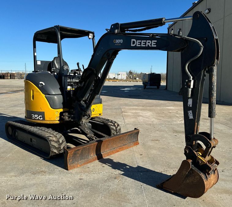 image for item NA9785 2020 John Deere 35G mini excavator