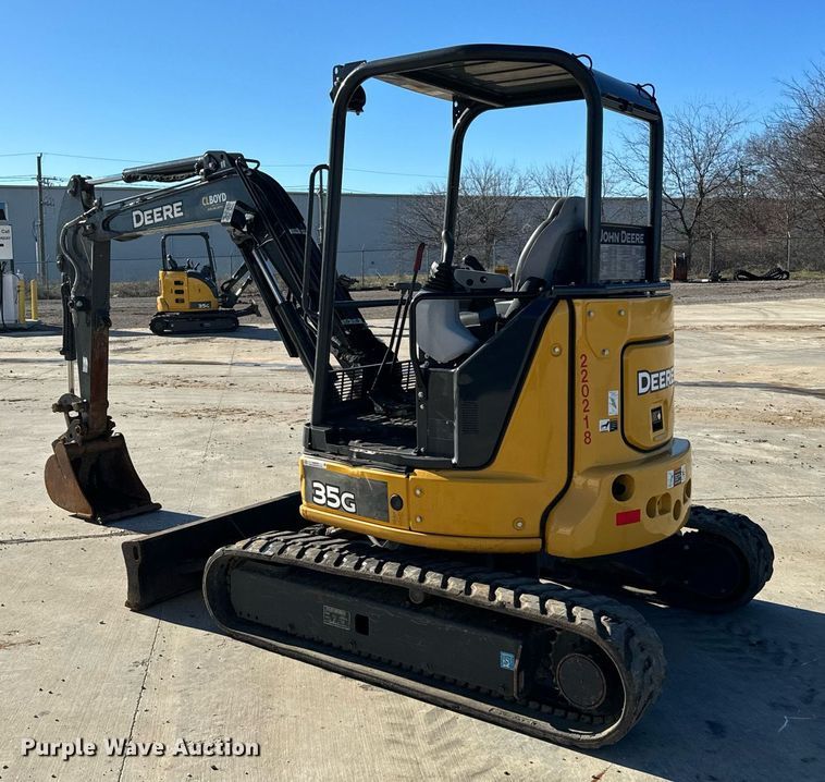 image for item NA9785 2020 John Deere 35G mini excavator