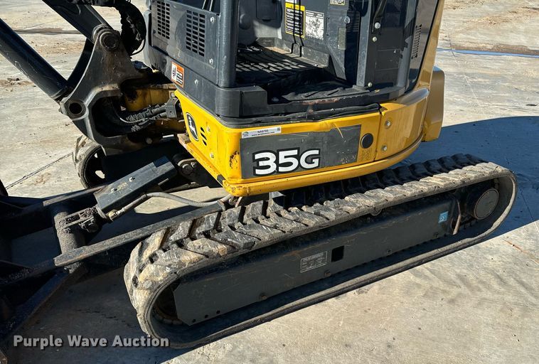 image for item NA9785 2020 John Deere 35G mini excavator