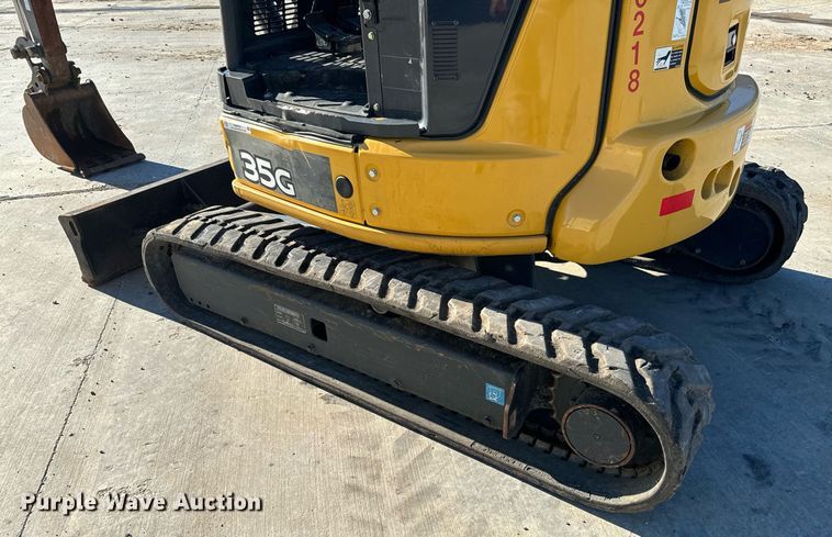 image for item NA9785 2020 John Deere 35G mini excavator