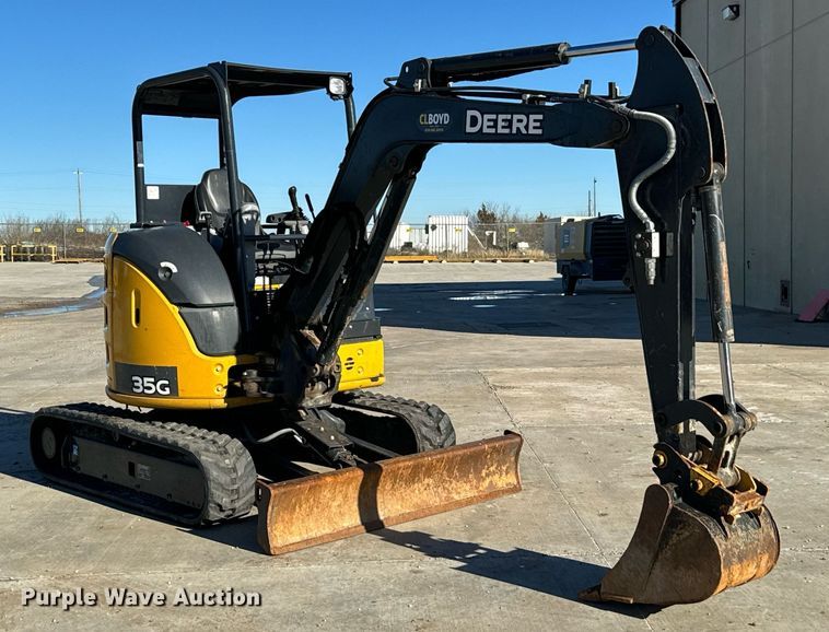 image for item NA9786 2020 John Deere 35G mini excavator