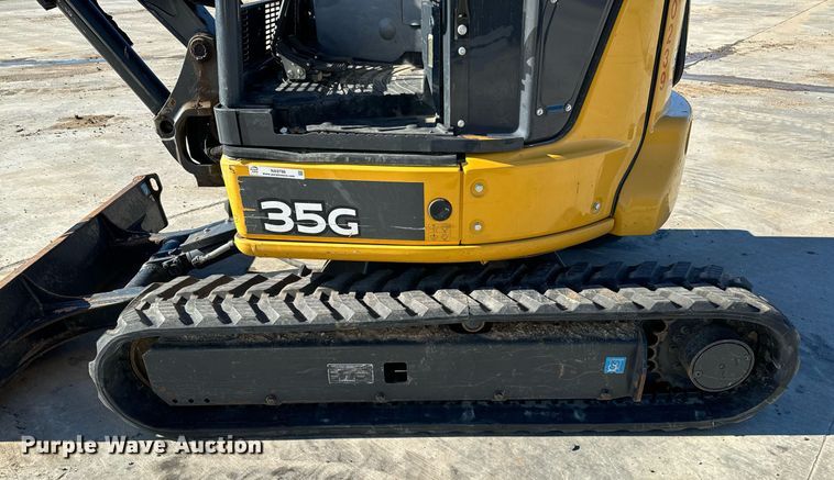 image for item NA9786 2020 John Deere 35G mini excavator