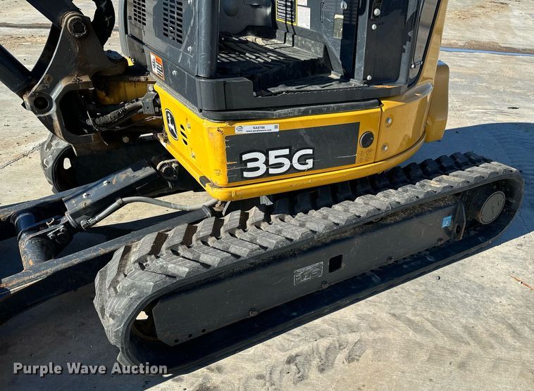 image for item NA9786 2020 John Deere 35G mini excavator