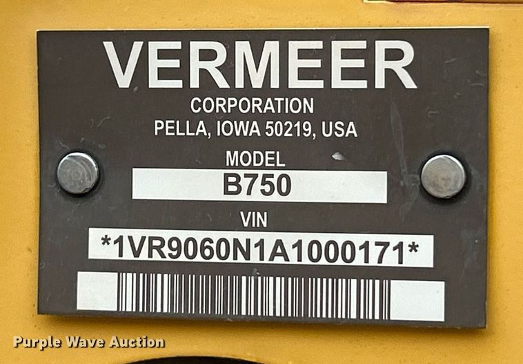 image for item NE9780 2010 Vermeer RTX750 vibratory cable plow