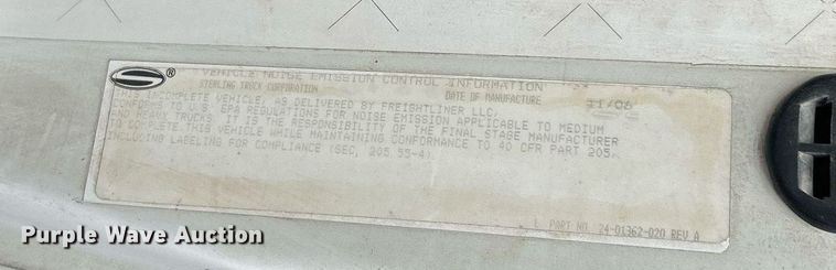 image for item NE9782 2007 Sterling  L8500 dump truck