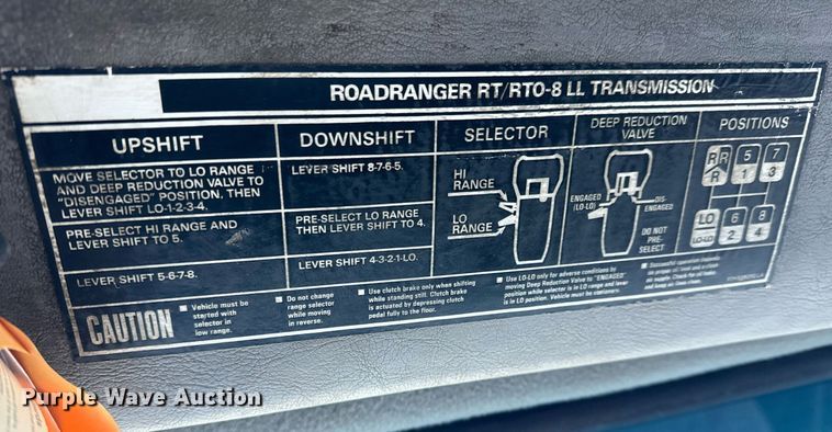 image for item NI9722 2000 Sterling A-Line dump truck