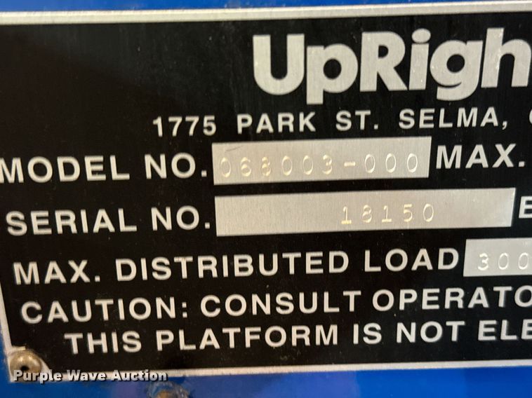 image for item NI9755 Up Right UL40 vertical lift