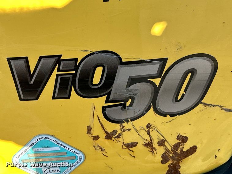 image for item NJ9513 2018 Yanmar  ViO50-6A mini excavator