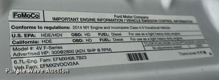 image for item NM9253 2014 Ford F550 Super Duty XL bucket truck