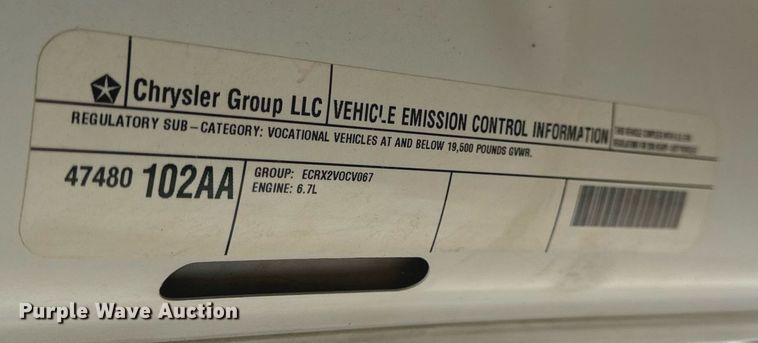 image for item NM9256 2014 Dodge Ram 5500HD bucket truck