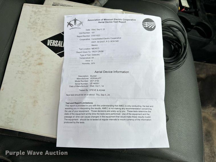 image for item NM9256 2014 Dodge Ram 5500HD bucket truck