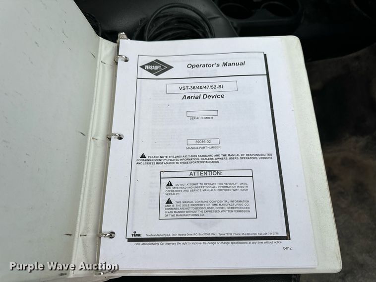 image for item NM9256 2014 Dodge Ram 5500HD bucket truck