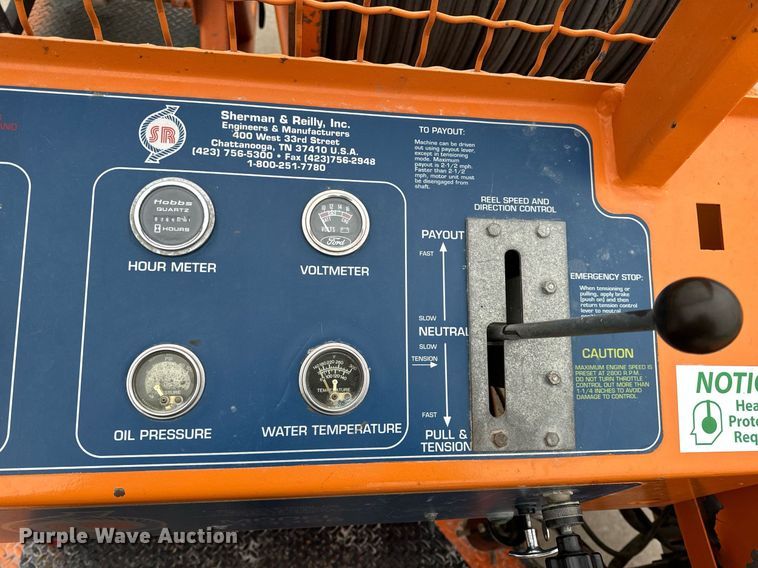 image for item NM9257 1999 Sherman & Reilly PT-3366 cable tensioner trailer 