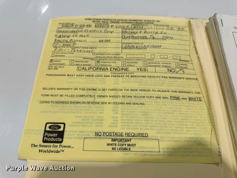 image for item NM9257 1999 Sherman & Reilly PT-3366 cable tensioner trailer 