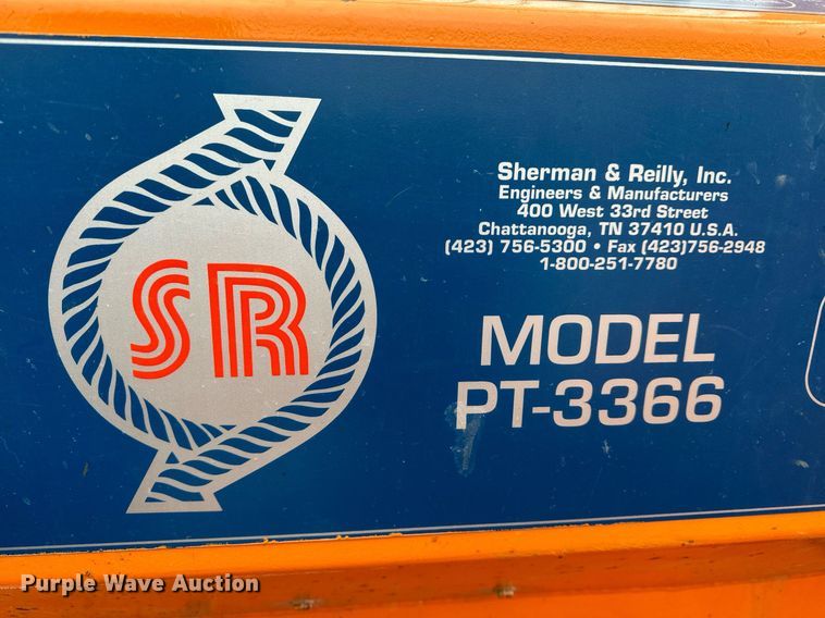 image for item NM9257 1999 Sherman & Reilly PT-3366 cable tensioner trailer 