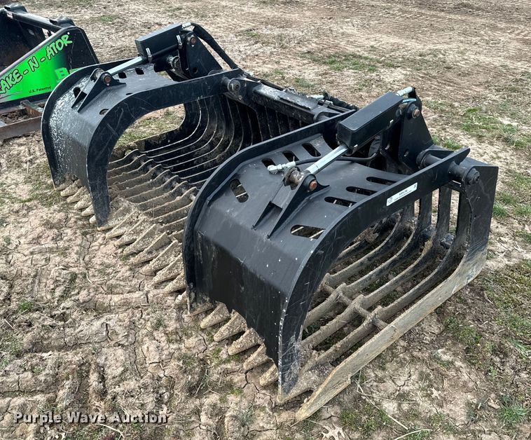 image for item NM9296 Jenkins Iron and Steel skid steer rock grapple bucket