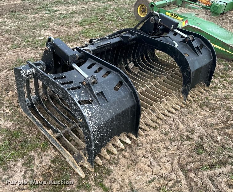 image for item NM9296 Jenkins Iron and Steel skid steer rock grapple bucket