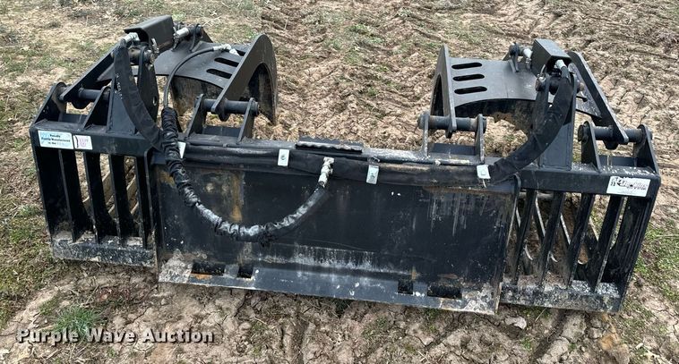 image for item NM9296 Jenkins Iron and Steel skid steer rock grapple bucket