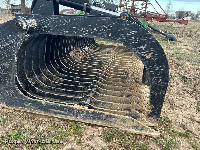 image for item NM9296 Jenkins Iron and Steel skid steer rock grapple bucket