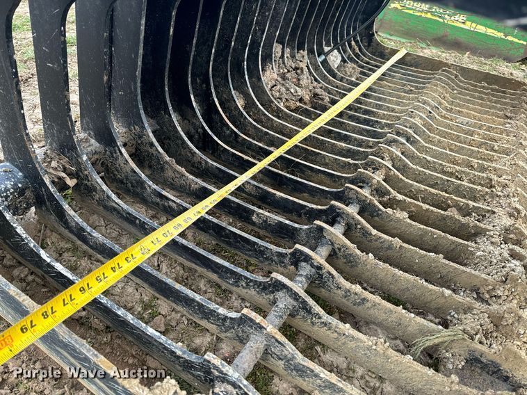 image for item NM9296 Jenkins Iron and Steel skid steer rock grapple bucket