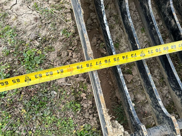 image for item NM9296 Jenkins Iron and Steel skid steer rock grapple bucket