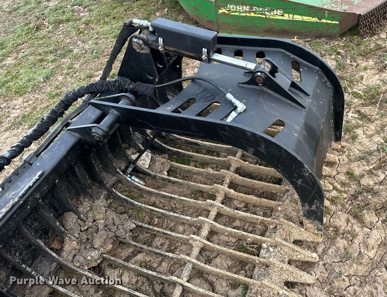 image for item NM9296 Jenkins Iron and Steel skid steer rock grapple bucket