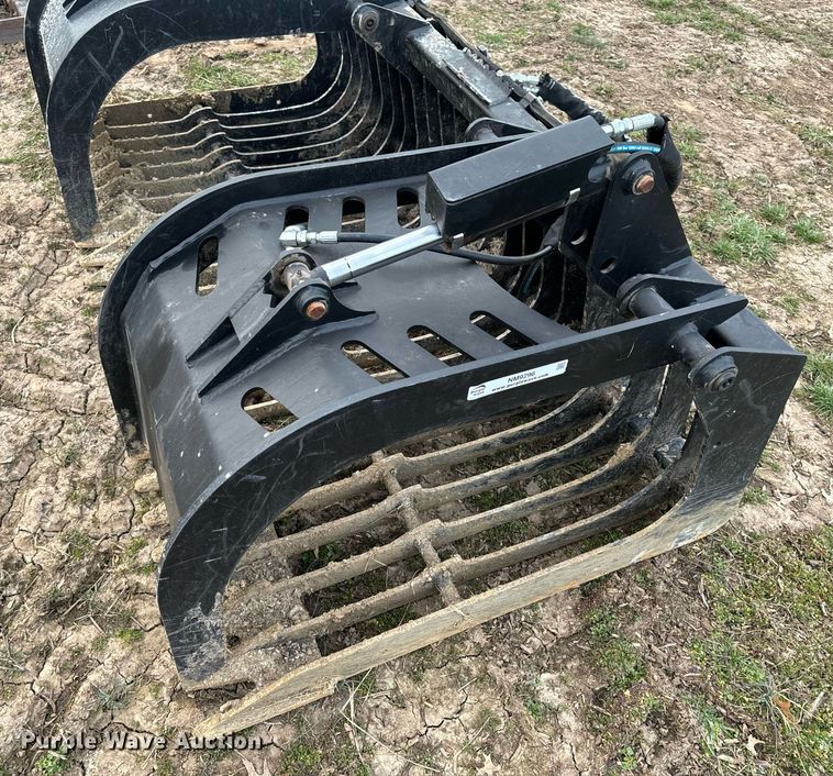 image for item NM9296 Jenkins Iron and Steel skid steer rock grapple bucket