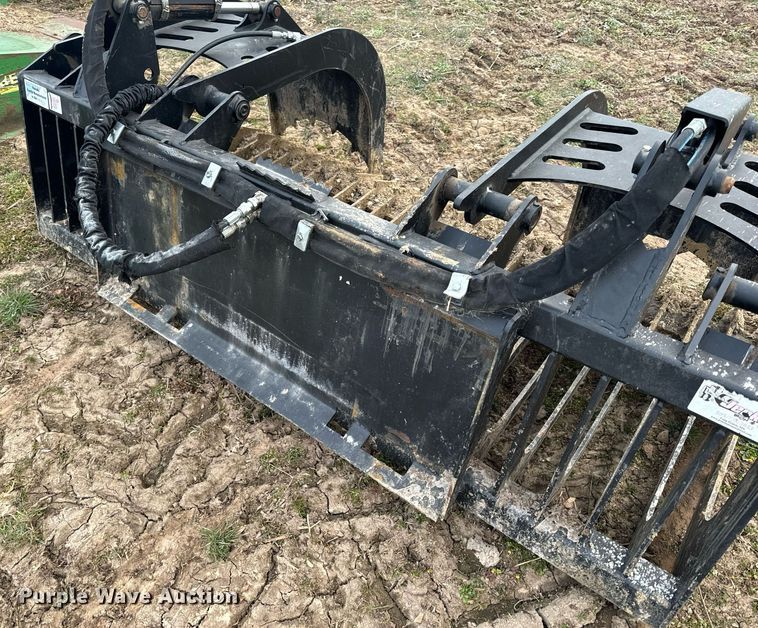 image for item NM9296 Jenkins Iron and Steel skid steer rock grapple bucket