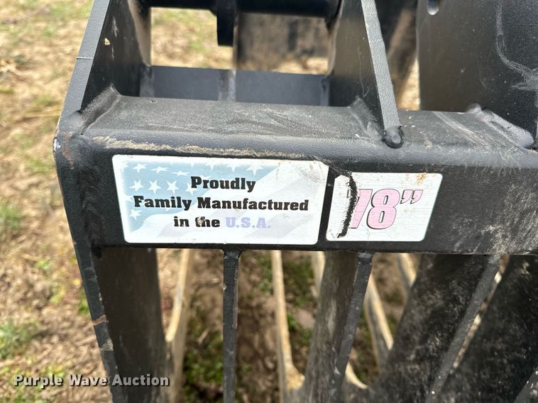 image for item NM9296 Jenkins Iron and Steel skid steer rock grapple bucket