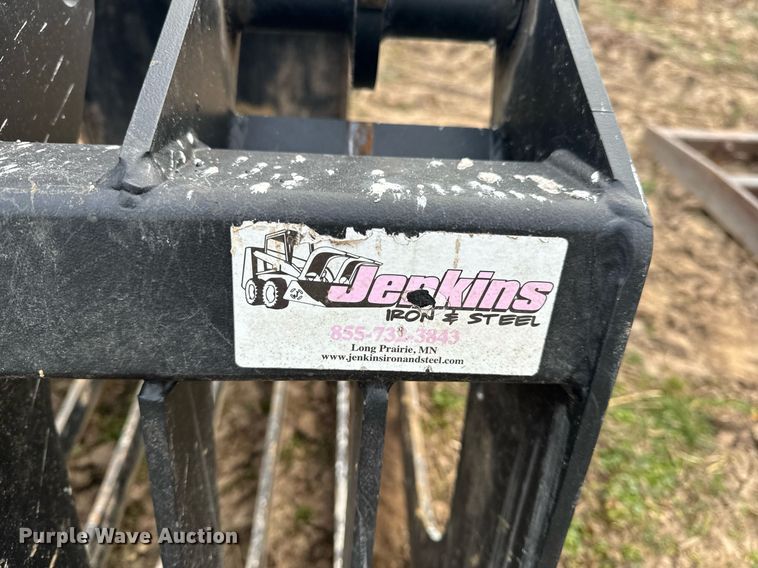 image for item NM9296 Jenkins Iron and Steel skid steer rock grapple bucket