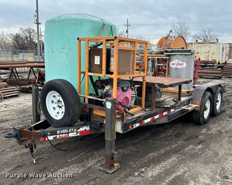 image for item NN9370 2002 PJ equipment trailer with grout pump