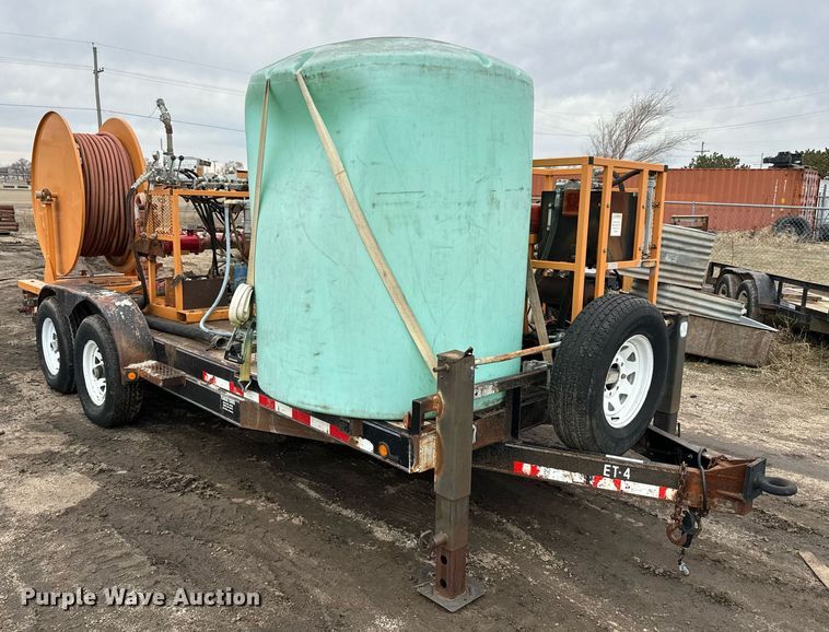 image for item NN9370 2002 PJ equipment trailer with grout pump