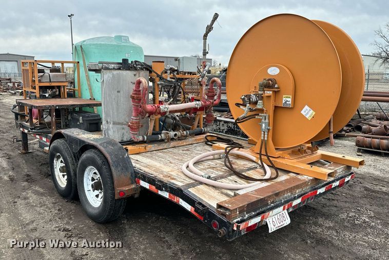 image for item NN9370 2002 PJ equipment trailer with grout pump