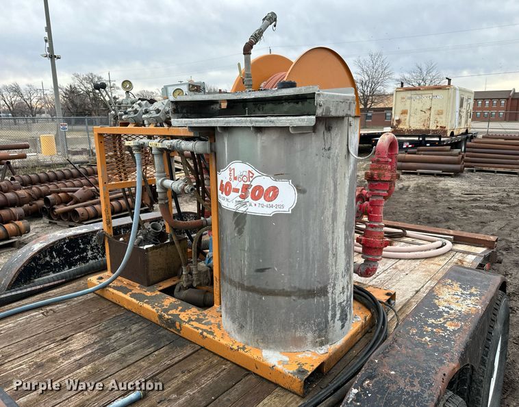 image for item NN9370 2002 PJ equipment trailer with grout pump