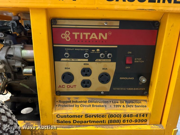 image for item NN9419 Titan 8500M generator