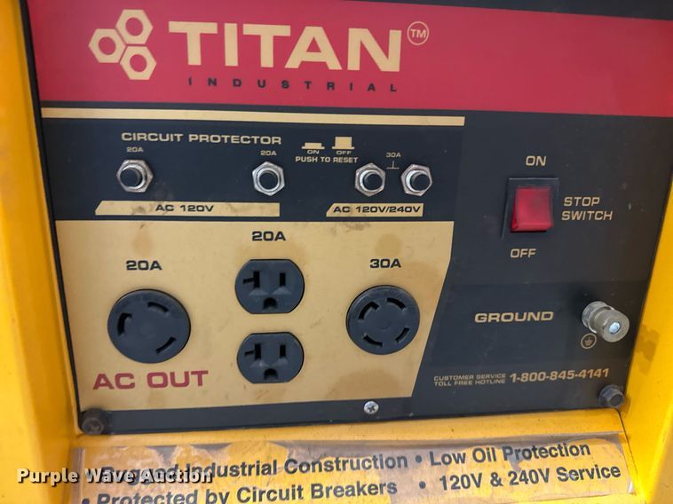 image for item NN9419 Titan 8500M generator