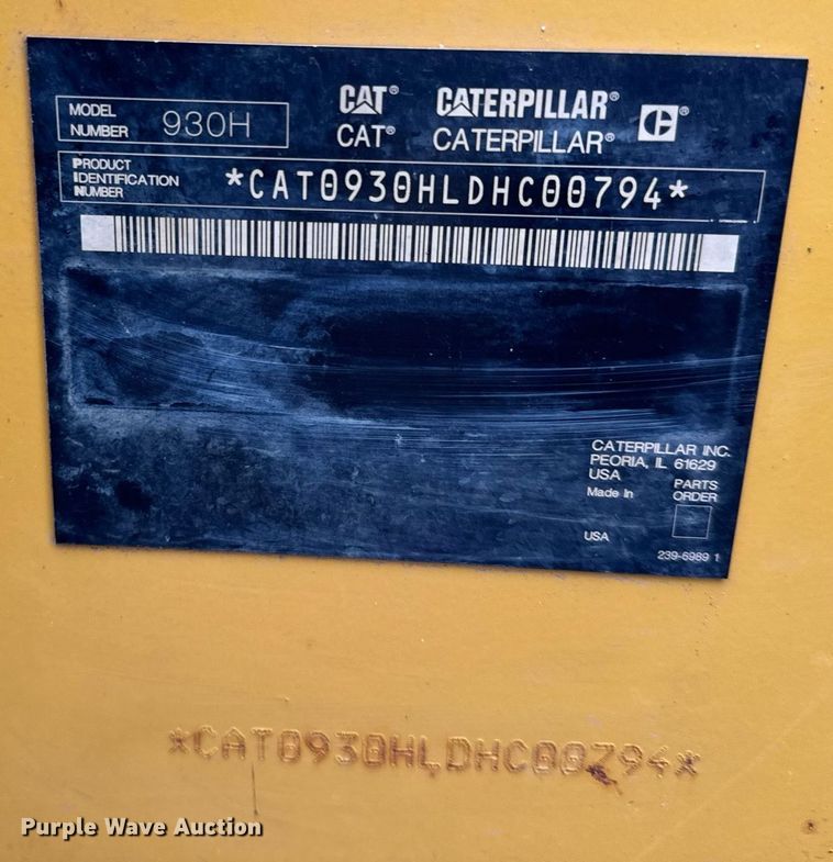 image for item NN9444 2008 Caterpillar  930H wheel loader